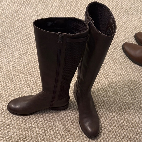Cole Haan Dark Brown Knee-High Boots - Picture 2 of 5
